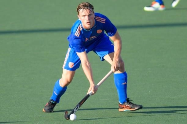 Jorrit Croon of the Netherlands during the Euro Hockey Championships match between Netherlands and Belgium at Wagener Stadion on June 10, 2021 in...