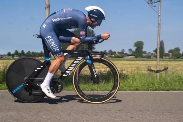 Dries De Bondt of Belgium and Team Alpecin-Fenix competes during the 90th Baloise Belgium Tour 2021, Stage 2 a 11,2km Individual Time Trial stage...