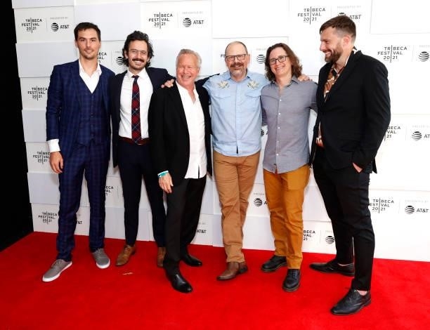 Filmmakers Peter Williams, Brendan Walter, Stephen Braun, Kelly Williams, Jonathan Duffy and Jon Lullo attend the 2021 Tribeca Festival Premiere of...