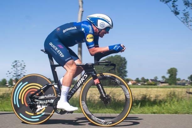 Yves Lampaert of Belgium and Team Deceuninck-Quick-Step competes during the 90th Baloise Belgium Tour 2021, Stage 2 a 11,2km Individual Time Trial...