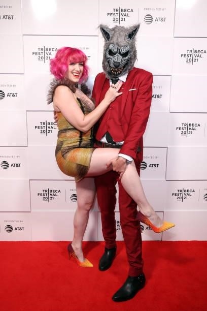Bobbi Kitten and Z-Wolf attend the 2021 Tribeca Festival Premiere of "Poser