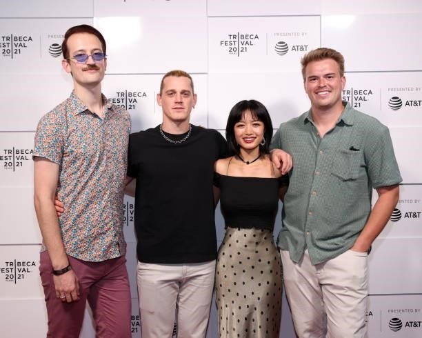 Brett Reiter, Drew Johnson, Juli Sakai and Josh Nowak attend the 2021 Tribeca Festival Premiere of "Poser