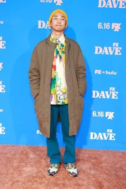 Lee Sung Jin attends FXX, FX and Hulu's Season 2 Red Carpet Premiere Of "Dave