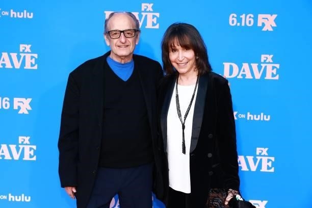 David Paymer and Gina Hecht attend FXX, FX and Hulu's Season 2 Red Carpet Premiere Of "Dave