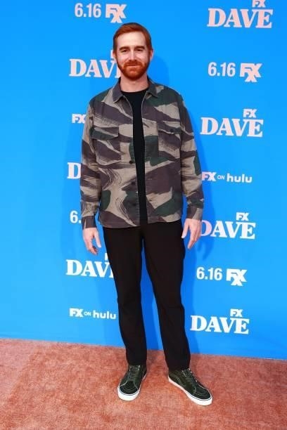 Andrew Santino attends FXX, FX and Hulu's Season 2 Red Carpet Premiere Of "Dave