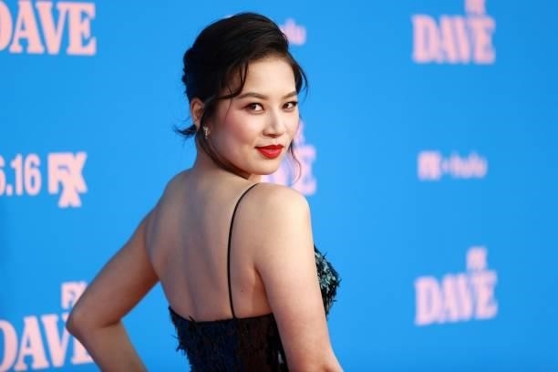 Christine Ko attends FXX, FX and Hulu's Season 2 Red Carpet Premiere Of "Dave