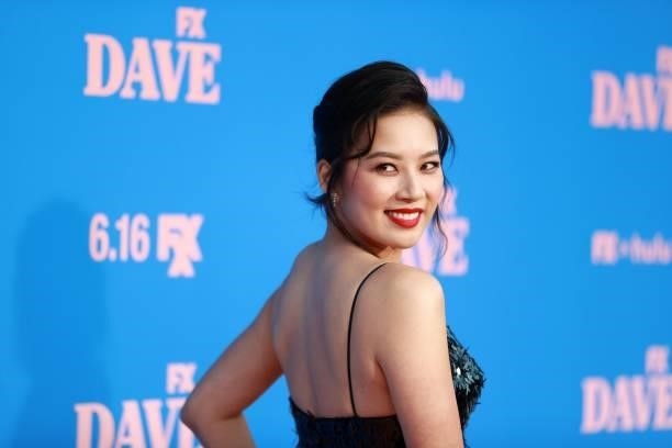 Christine Ko attends FXX, FX and Hulu's Season 2 Red Carpet Premiere Of "Dave