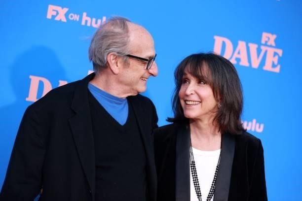 David Paymer and Gina Hecht attend FXX, FX and Hulu's Season 2 Red Carpet Premiere Of "Dave