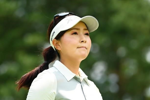 Serena Aoki of Japan is seen on the 5th hole during the second round of the Ai Miyazato Suntory Ladies Open at Rokko Kokusai Golf Club on June 11,...