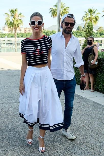 Juana Acosta and Charles Alazet attend 'Las Consecuencias' photocall during the 24th Malaga Film Festival on June 11, 2021 in Malaga, Spain.