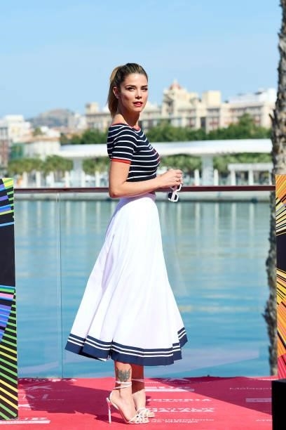 Juana Acosta attends 'Las Consecuencias' photocall during the 24th Malaga Film Festival on June 11, 2021 in Malaga, Spain.