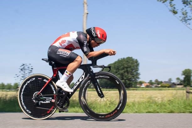 Caleb Ewan of Australia and Team Lotto Soudal competes during the 90th Baloise Belgium Tour 2021, Stage 2 a 11,2km Individual Time Trial stage from...
