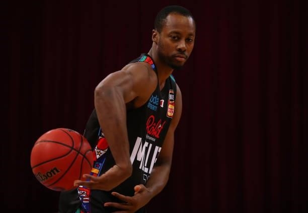 Scotty Hopson of United passes during game one of the NBL Semi-Final Series between Melbourne United and the South East Melbourne Phoenix at Qudos...