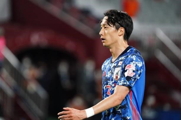 Sei Muroya of Japan is seen during the international friendly match between Japan and Serbia at Noevir Stadium Kobe on June 11, 2021 in Kobe, Hyogo,...