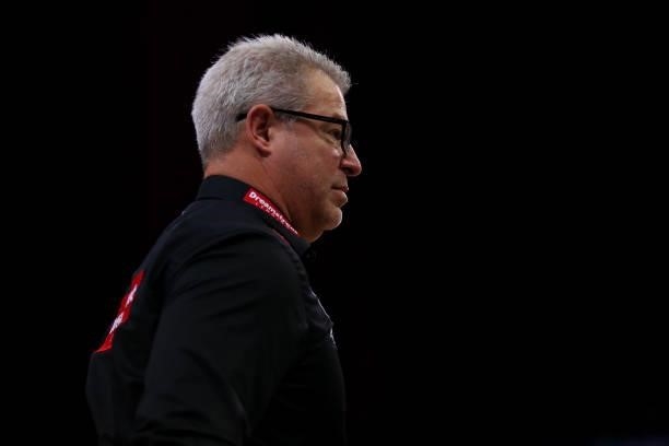 Dean Vickerman head coach of United looks on during game one of the NBL Semi-Final Series between Melbourne United and the South East Melbourne...