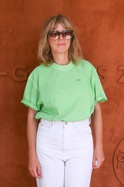 Karine Viard attends the French Open 2021 at Roland Garros on June 11, 2021 in Paris, France.