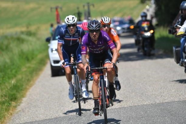 Ángel Madrazo Ruiz of Spain and Team Burgos - BH leads the Breakaway during the 45th La Route d'Occitanie - La Depeche Du Midi 2021, Stage 2 a...