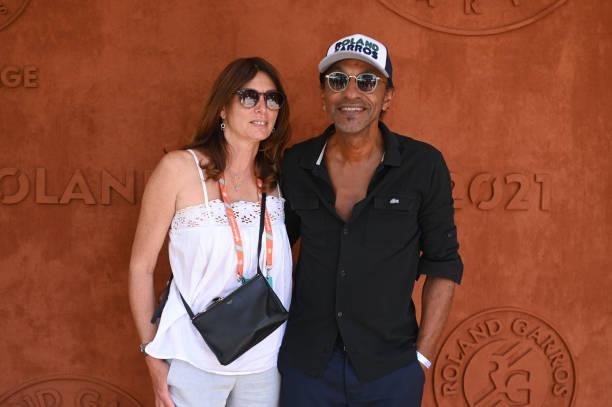 Laurence Katché and Manu Katché attend the French Open 2021 at Roland Garros on June 11, 2021 in Paris, France.