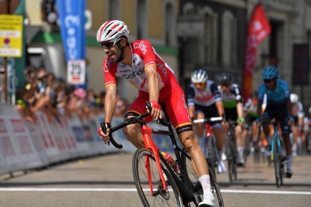 Jesús Herrada Lopez of Spain and Team Cofidis at arrival during the 45th La Route d'Occitanie - La Depeche Du Midi 2021, Stage 2 a 198,7km stage from...
