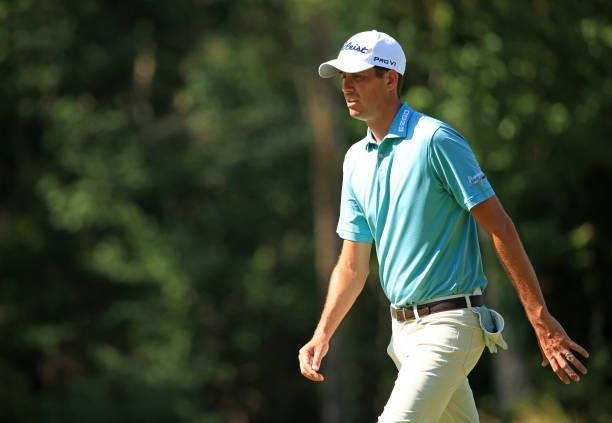 Chesson Hadley walks to the 12th tee during the second round of the Palmetto Championship at Congaree on June 11, 2021 in Ridgeland, South Carolina.