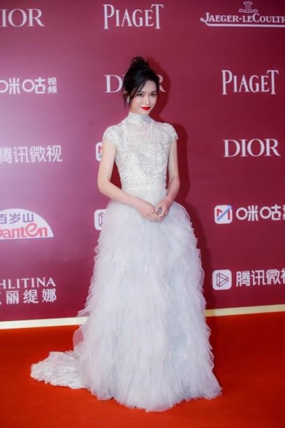 Actress Janice Man attends opening ceremony of the 24th Shanghai International Film Festival at Shanghai Grand Theatre on June 11, 2021 in Shanghai,...