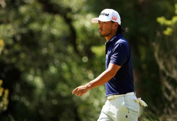 Satoshi Kodaira of Japan walks to the 12th tee during the second round of the Palmetto Championship at Congaree on June 11, 2021 in Ridgeland, South...