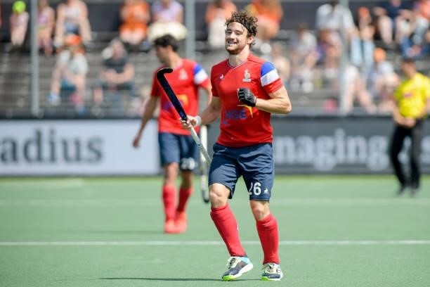 Antonin Igau of France during the Euro Hockey Championships match between Spain and France at Wagener Stadion on June 11, 2021 in Amstelveen,...