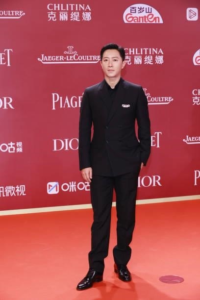 Actor Han Geng attends opening ceremony of the 24th Shanghai International Film Festival at Shanghai Grand Theatre on June 11, 2021 in Shanghai,...