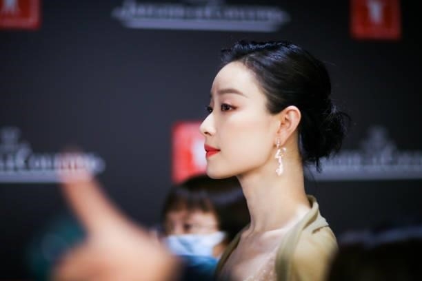 Actress Ni Ni attends opening ceremony of the 24th Shanghai International Film Festival at Shanghai Grand Theatre on June 11, 2021 in Shanghai, China.