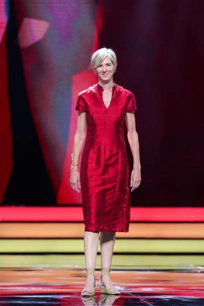 French producer Natacha Devillers attends opening ceremony of the 24th Shanghai International Film Festival at Shanghai Grand Theatre on June 11,...