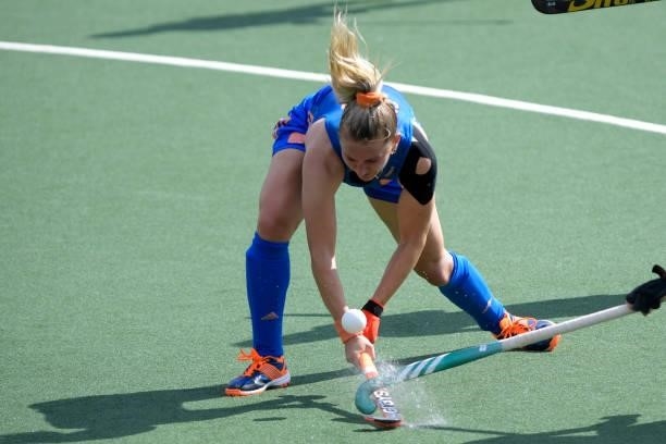 Laurien Leurink of the Netherlands during the Euro Hockey Championships Women match between Netherlands and Belgium at Wagener Stadion on June 11,...