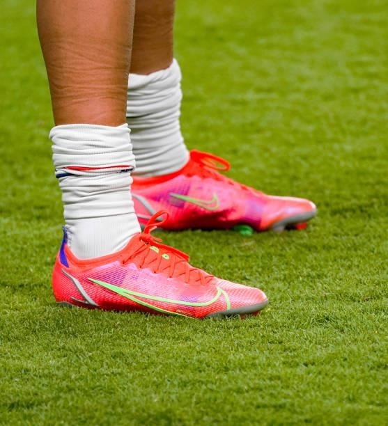 Nike shoes of Carli Lloyd of United States =during the second half the 2021 WNT Summer Series friendly between the United States and Portugal at BBVA...