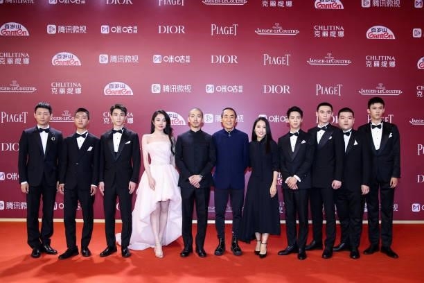 Actor Zhang Yi , actress Lin Boyang , actor Zhang Yu , director Zhang Yimou and director Zhang Mo attend opening ceremony of the 24th Shanghai...