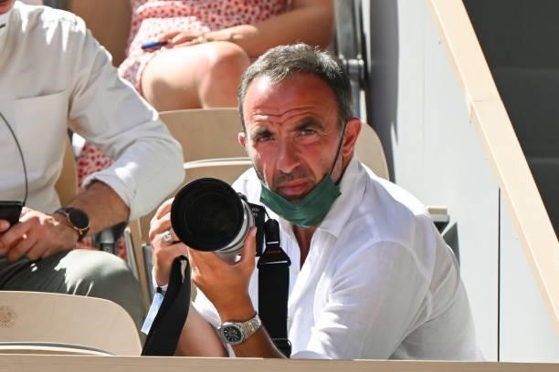 Nikos Aliagas attends the French Open 2021 at Roland Garros on June 11, 2021 in Paris, France.
