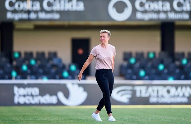 Bev Priestman, Manager of Canada looks on after the Women's International friendly match between Canada and Czech Republic at Estadio Cartagonova on...
