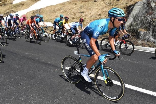 Omar Fraile Matarranz of Spain and Team Astana – Premier Tech during the 84th Tour de Suisse 2021, Stage 6 a 130,1km stage from Andermatt to...