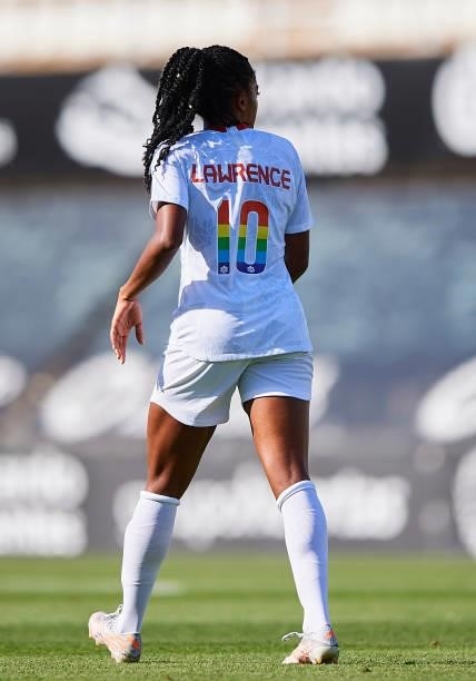 Ashley Lawrence of Canada looks on during the Women's International friendly match between Canada and Czech Republic at Estadio Cartagonova on June...