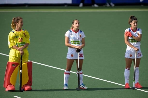 Patricia Alvarez Nardiz of Spain during the Euro Hockey Championships match between Duitsland and Spanje at Wagener Stadion on June 11, 2021 in...