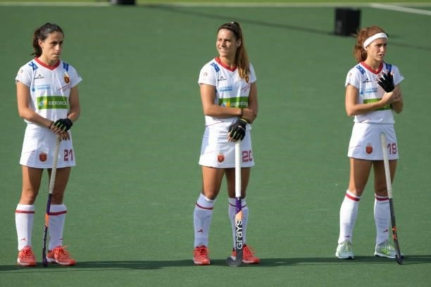 Xantal Gine Patsi of Spain during the Euro Hockey Championships match between Duitsland and Spanje at Wagener Stadion on June 11, 2021 in Amstelveen,...