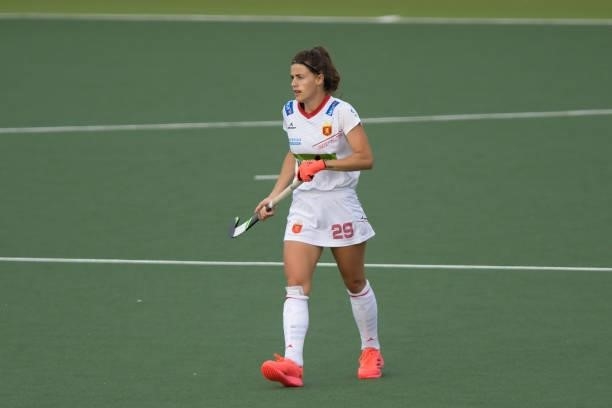 Lucia Jimenez Vincente of Spain during the Euro Hockey Championships match between Duitsland and Spanje at Wagener Stadion on June 11, 2021 in...