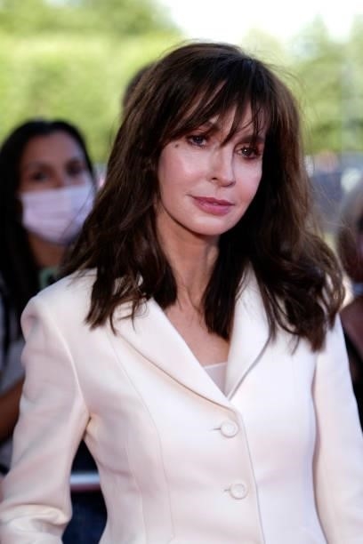 Presidente of Jury Emergence Actress Anne Parillaud poses on the red carpet during the opening ceremony of the Plurielles Festival at Cinema Majestic...