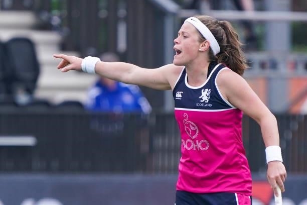 Rebecca Condie of Scotland during the Euro Hockey Championships match between Scotland and Italy at Wagener Stadion on June 11, 2021 in Amstelveen,...