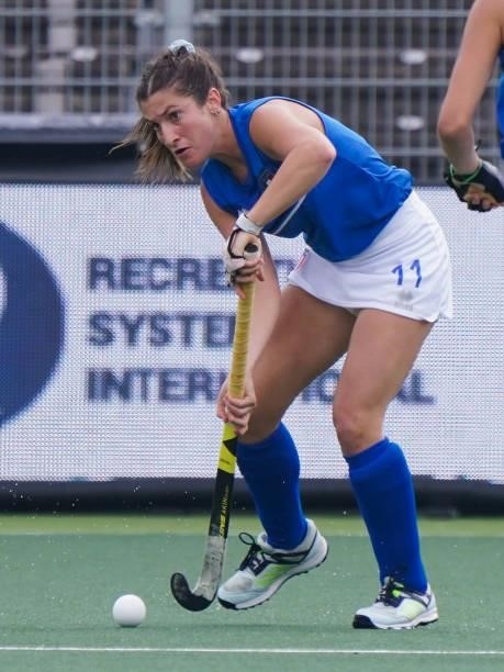 Agostina Ayala of Italy during the Euro Hockey Championships match between Scotland and Italy at Wagener Stadion on June 11, 2021 in Amstelveen,...