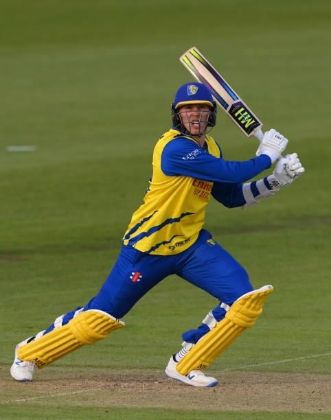 Durham batsman Paul Coughlin in batting action during the Vitality T20 Blast match between Durham Cricket and Yorkshire Vikings at Emirates Riverside...