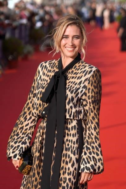 Vahina Giocante attends the 35th Cabourg Film Festival - Day Three on June 11, 2021 in Cabourg, France.