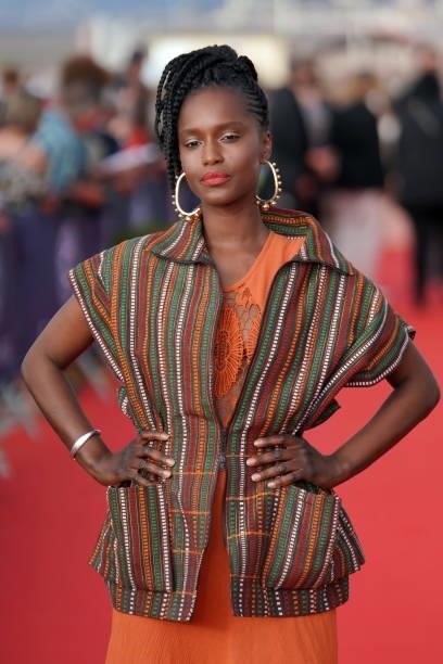 Fatou N'Diaye attends the 35th Cabourg Film Festival - Day Three on June 11, 2021 in Cabourg, France.