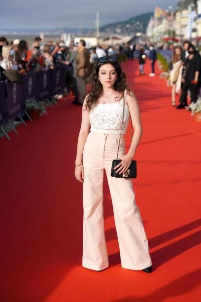 Zoé Adjani attends the 35th Cabourg Film Festival - Day Three on June 11, 2021 in Cabourg, France.