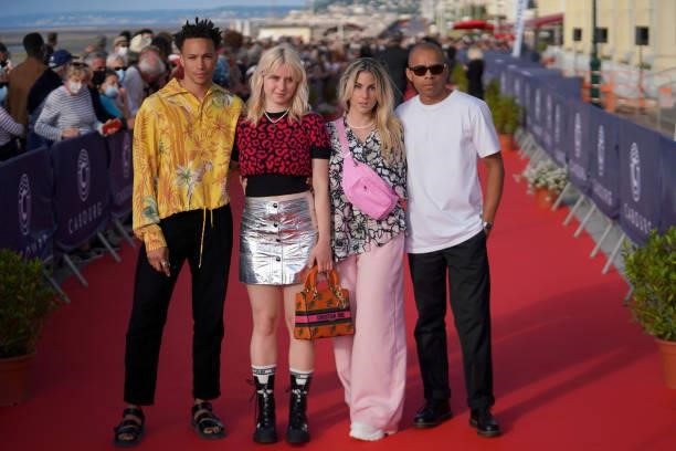 Corentin Fila, Tallulah Cassavetti and guests attend the 35th Cabourg Film Festival - Day Three on June 11, 2021 in Cabourg, France.