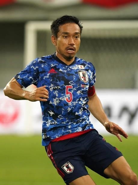 Yuto Nagatomo of Japan in action during the international friendly match between Japan and Serbia at Noevir Setadium Kobe on June 11, 2021 in Kobe,...