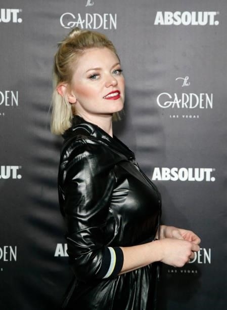Actress Ruby Lewis attends the one year anniversary party at The Garden Las Vegas on June 11, 2021 in Las Vegas, Nevada.